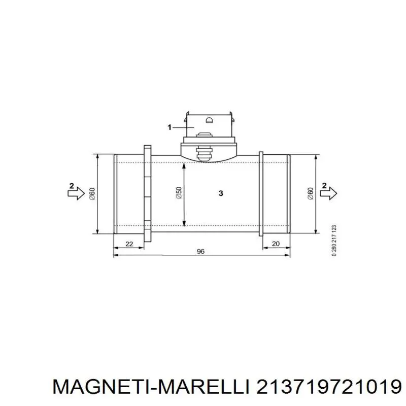 Купити 213719721019 Magneti Marelli Повітромір