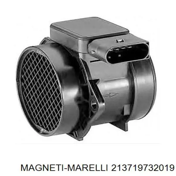 Датчик потоку (витрати) повітря, витратомір MAF - (Mass Airflow) 213719732019 Magneti Marelli