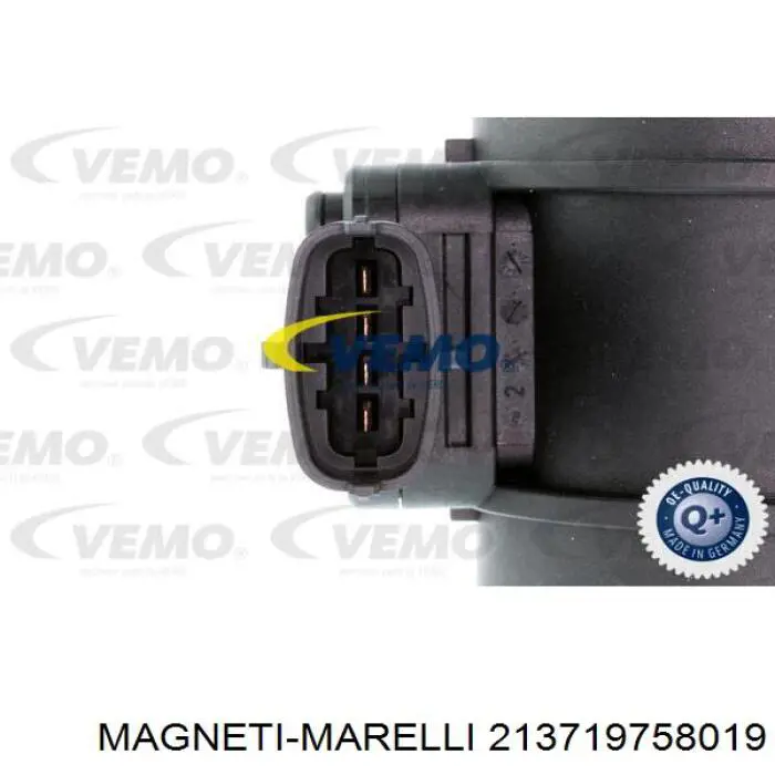 Датчик потоку (витрати) повітря, витратомір MAF - (Mass Airflow) 213719758019 Magneti Marelli