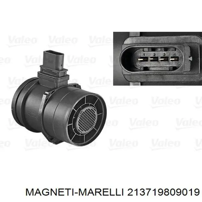 Датчик масової витрати повітря Magneti Marelli 213719809019 ціна, від 85.67 USD