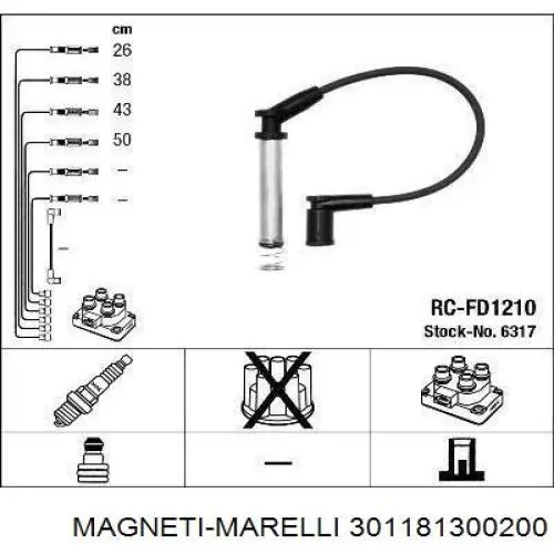 Купити 301181300200 Magneti Marelli Лівий важіль передній нижній підвіски