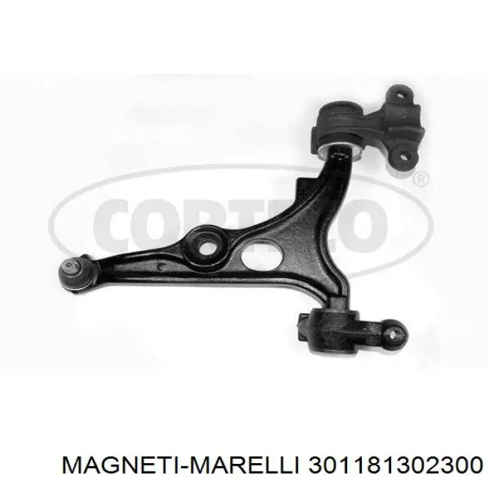 Важіль передньої підвіски нижній, правий Magneti Marelli 301181302300 ціна, від 55.48 USD