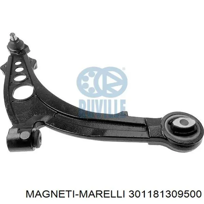 Важіль передньої підвіски нижній, правий 301181309500 Magneti Marelli