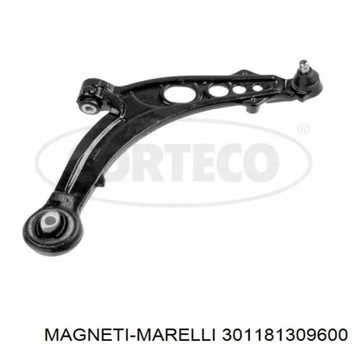 Купити 301181309600 Magneti Marelli Лівий важіль передній нижній підвіски