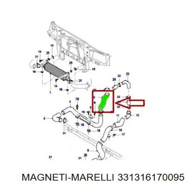 Купити 331316170095 Magneti Marelli Ролик приводного ременя, паразитний