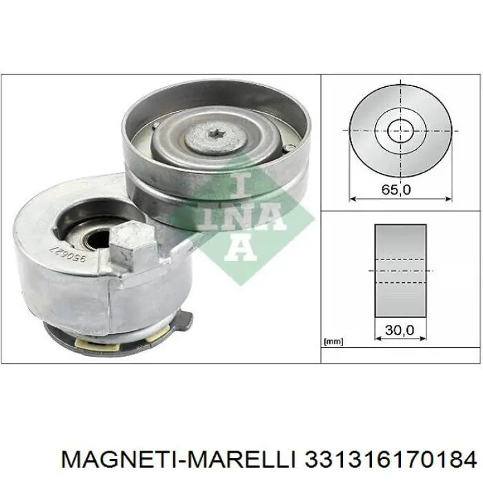 Купити 331316170184 Magneti Marelli Натяжний ролик
