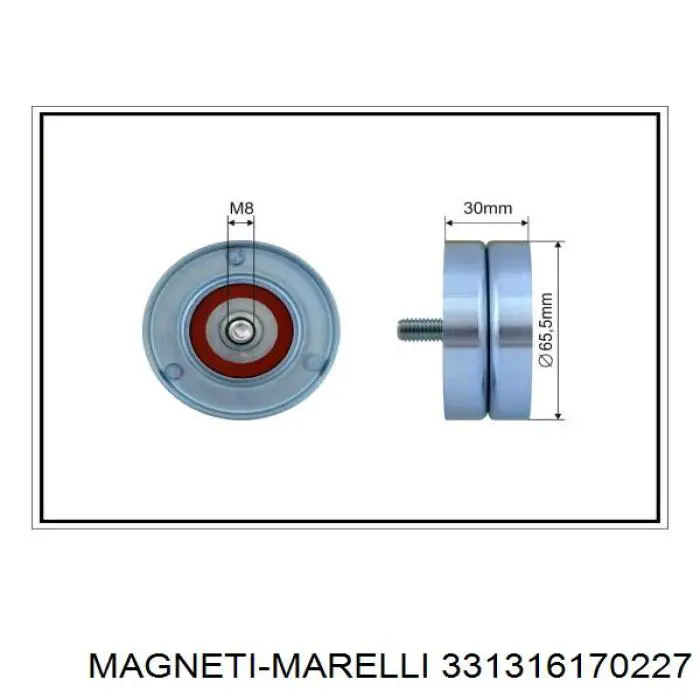 Натяжний ролик 331316170227 Magneti Marelli
