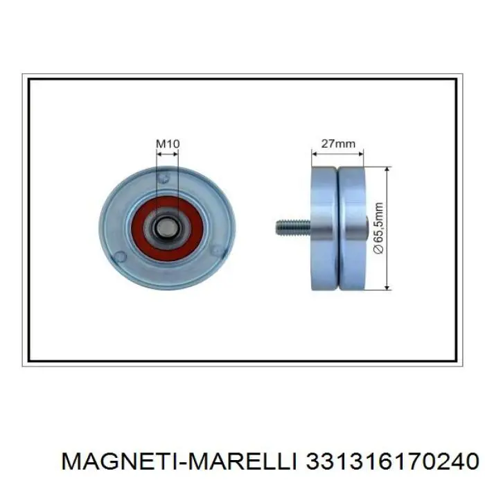 Натяжний ролик 331316170240 Magneti Marelli