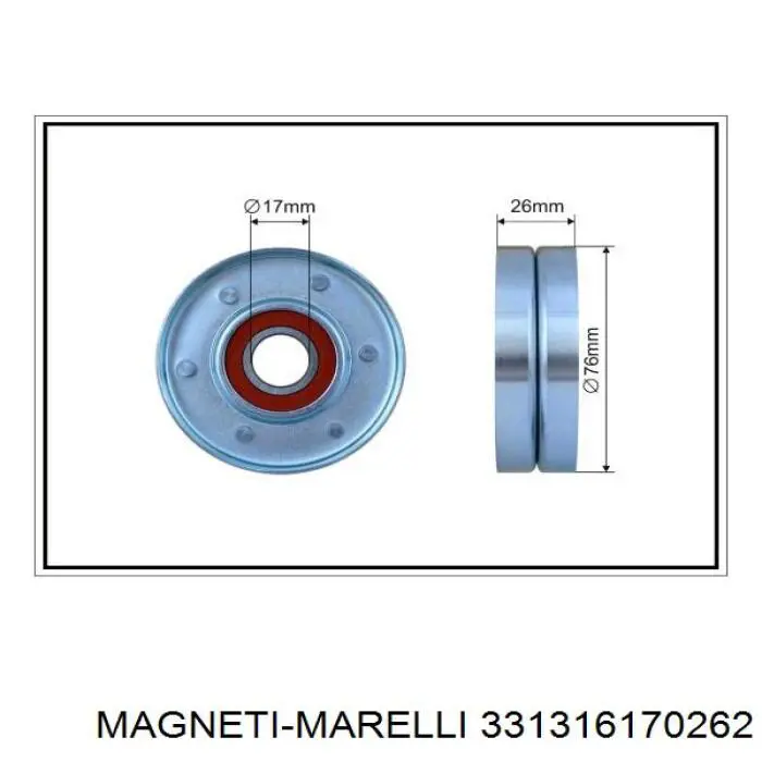 Купити 331316170262 Magneti Marelli Натяжний ролик