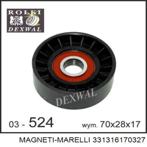 Купити MPQ0327 Magneti Marelli Натяжний ролик