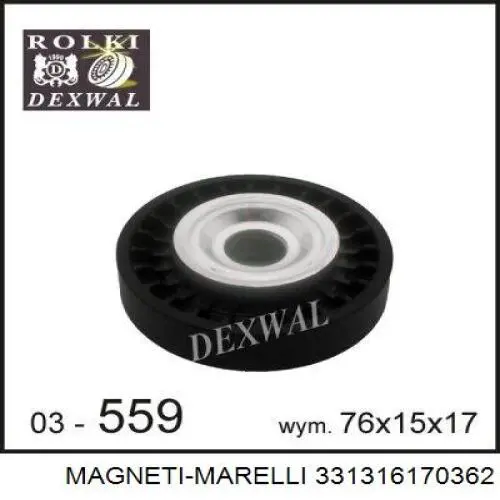 331316170362 Magneti Marelli Натяжна планка поліклинового ременя