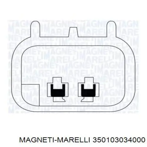 Механізм склопідіймача двері передньої, лівої 350103034000 Magneti Marelli