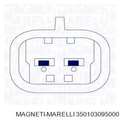 Механізм склопідіймача двері задньої, лівої 350103095000 Magneti Marelli