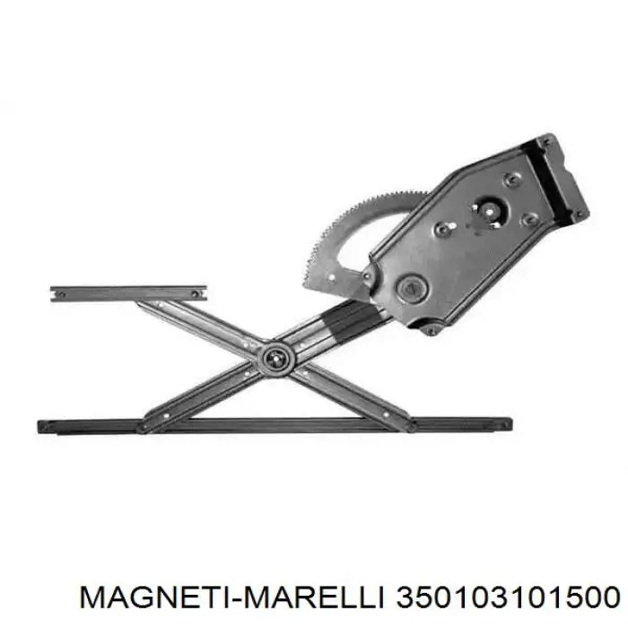 Купити 350103101500 Magneti Marelli Механізм стеклопідйомника водійських дверей