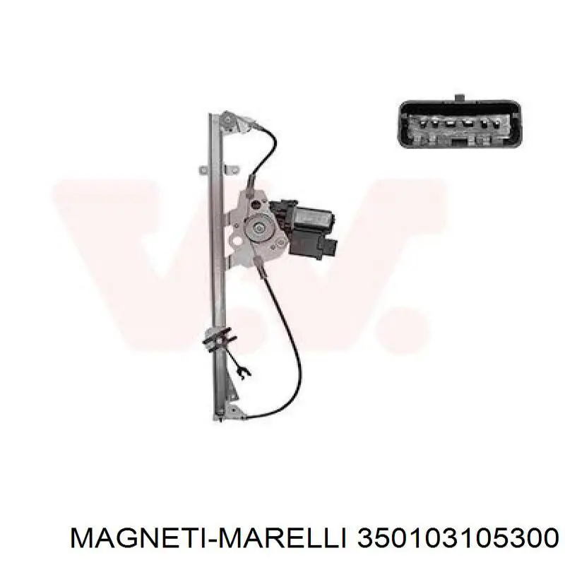 Склопідйомник передньої лівої двері 350103105300 Magneti Marelli