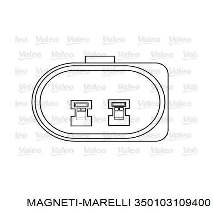 Механізм склопідіймача двері задньої, правої 350103109400 Magneti Marelli