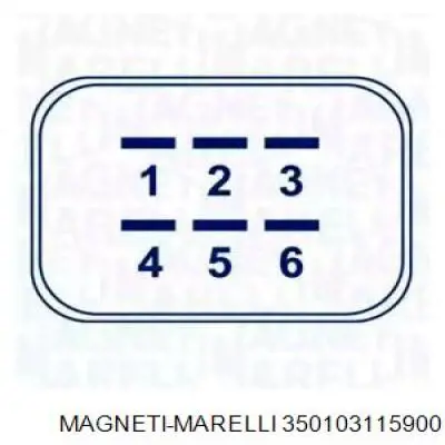 Механізм склопідіймача двері задньої, 3/5 -ої AC1159 Magneti Marelli