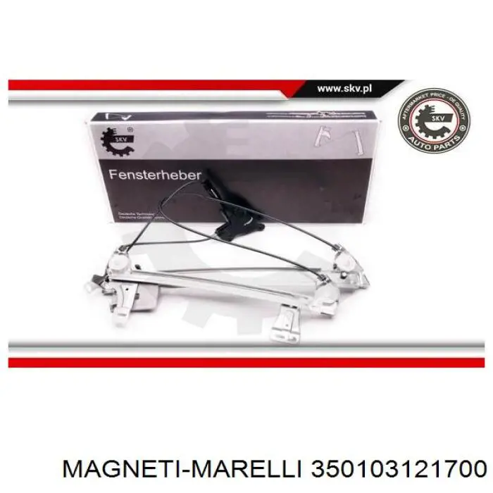 Механізм стеклопідйомника дверей передніх, лівих Magneti Marelli 350103170041