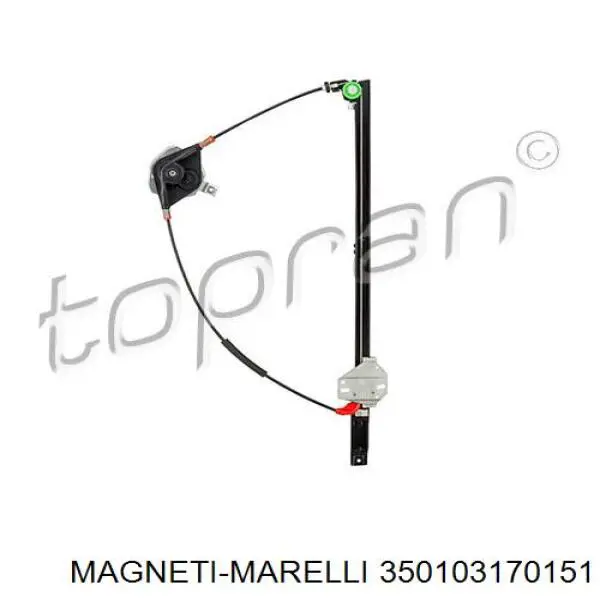 Склопідйомник передньої лівої двері 350103170151 Magneti Marelli