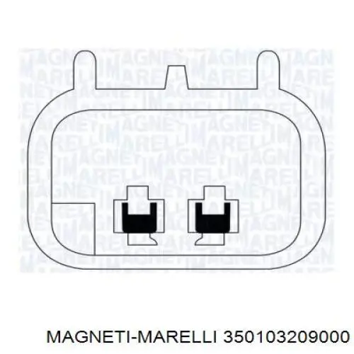 Механізм склопідіймача двері передньої, лівої 350103209000 Magneti Marelli