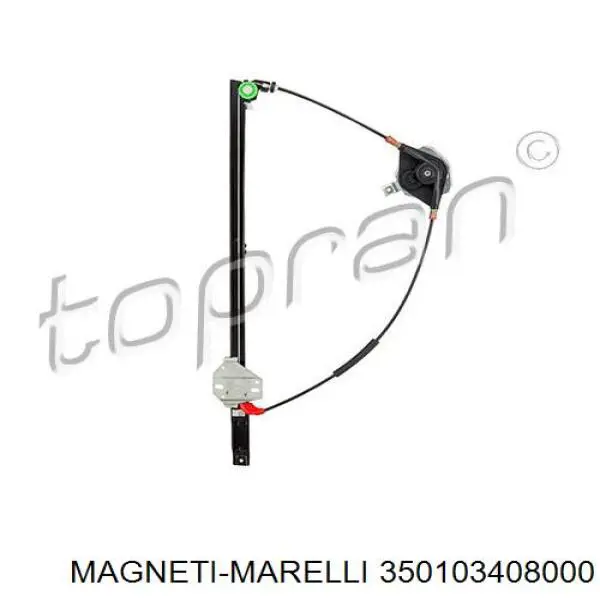 Механізм склопідіймача дверей передніх, правих Magneti Marelli 350103408000 ціна, від 67.40 USD