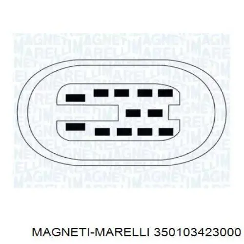 Механізм склопідіймача двері передньої, лівої 350103423000 Magneti Marelli