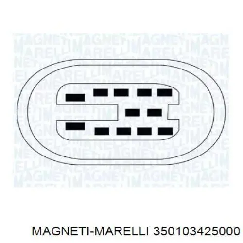 Механізм склопідіймача двері передньої, лівої 350103425000 Magneti Marelli