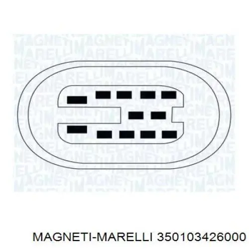 Механізм склопідіймача двері передньої, правої 350103426000 Magneti Marelli