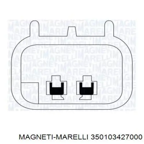 Механізм склопідіймача двері передньої, лівої 350103427000 Magneti Marelli