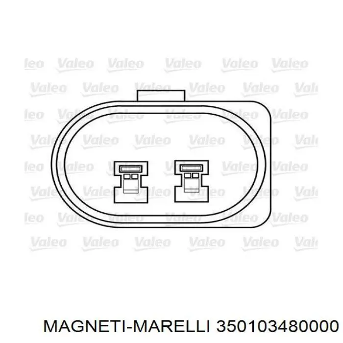 Механізм склопідіймача двері передньої, правої Magneti Marelli 350103480000