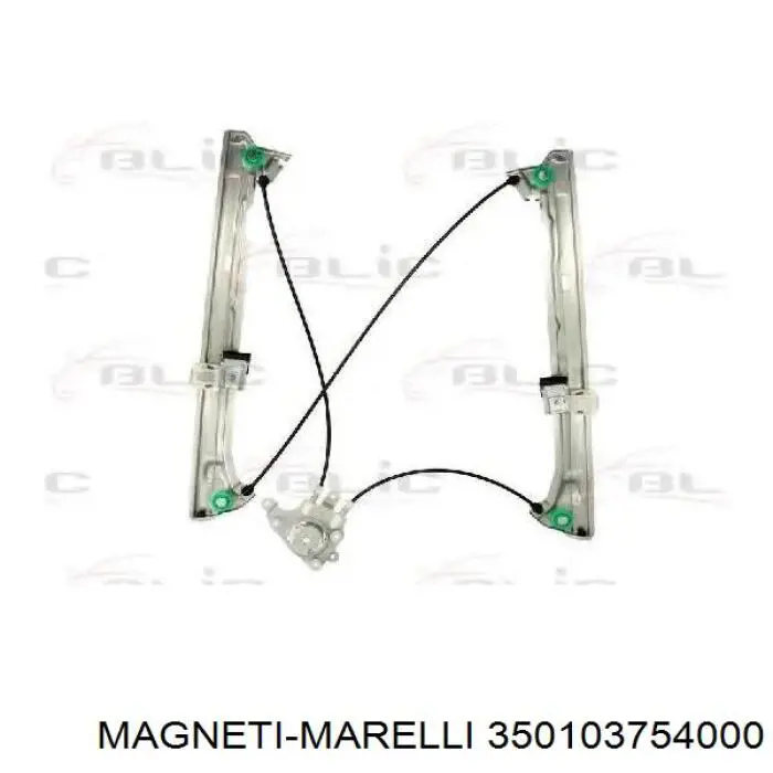 Механізм склопідіймача двері передньої, правої Magneti Marelli 350103754000