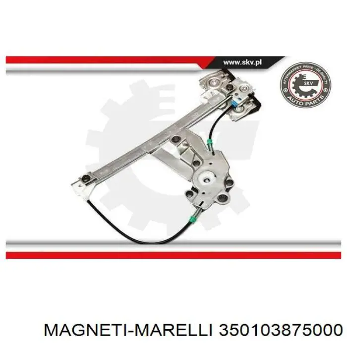 Купити 350103875000 Magneti Marelli Механізм склопідіймача двері задньої, лівої