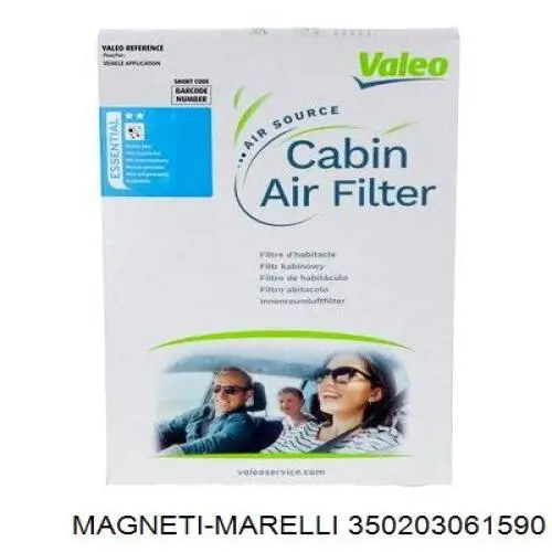 Фільтр повітряний обігрівача Magneti Marelli 350203061590 ціна, від 4.62 USD