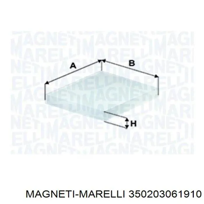350203061910 Magneti Marelli фільтр салону