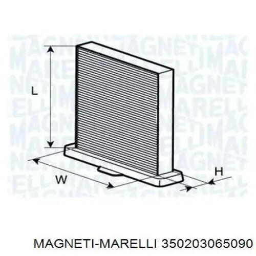 350203065090 Magneti Marelli Внутрішньосалонний фільтр