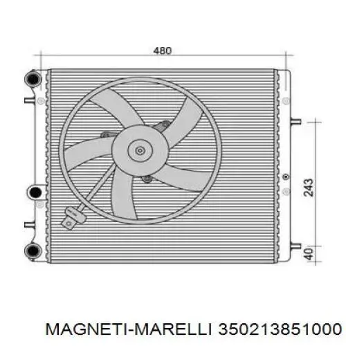 Радіатор основний VAG 6Q0121417 ціна, від 89.97 USD