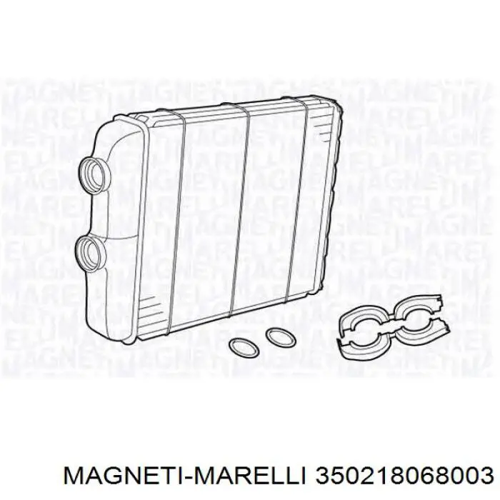 Радіатор пічки (обігрівача) 350218068003 Magneti Marelli