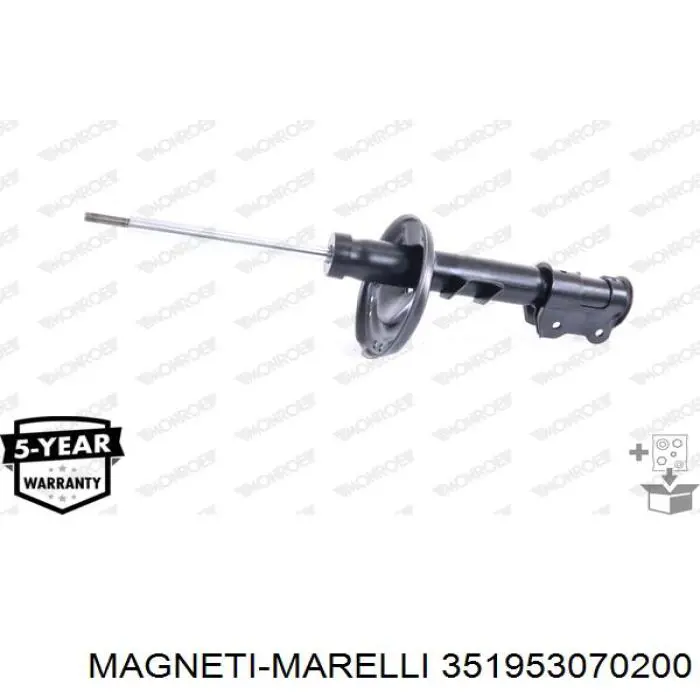 Амортизатор передньої підвіски, лівий Magneti Marelli 351953070200 ціна, від 59.39 USD
