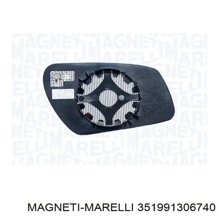 Дзеркальний елемент дзеркала заднього виду, лівого 351991306740 Magneti Marelli