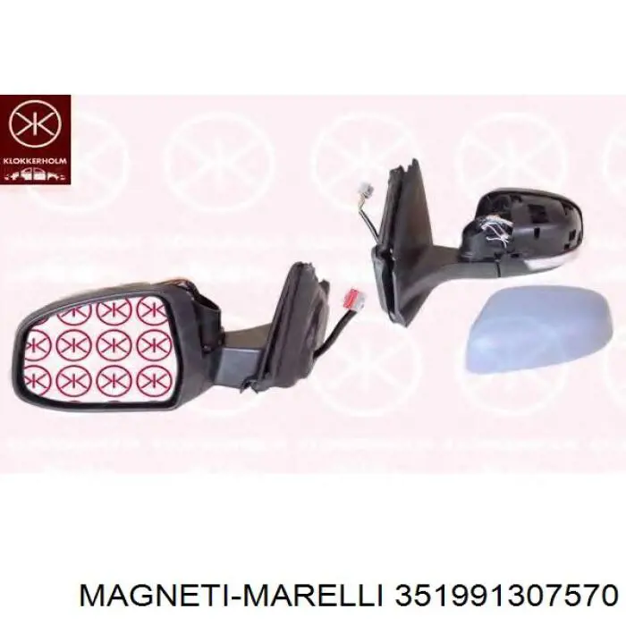 Купити 351991307570 Magneti Marelli Дзеркальний елемент дзеркала заднього виду, лівого