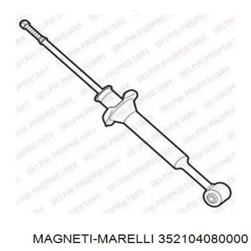 Амортизатор задній 352104080000 Magneti Marelli