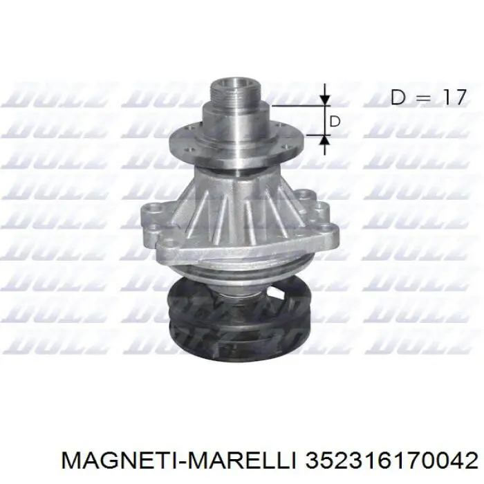 352316170042 Magneti Marelli помпа водяна, (насос охолодження)