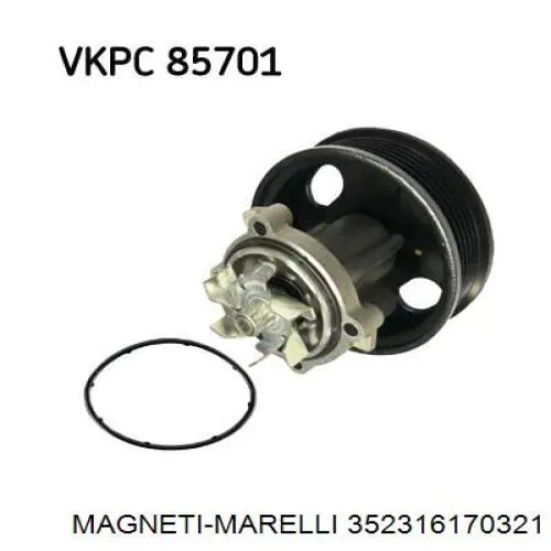 Помпа охолодження Magneti Marelli 352316170321 ціна, від 28.11 USD