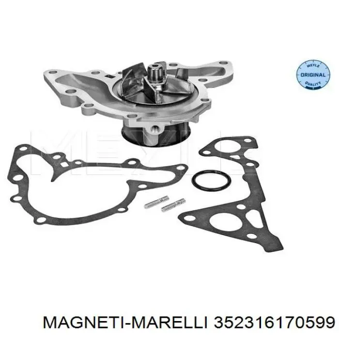 Помпа охолодження Magneti Marelli 352316170599 ціна, від 38.69 USD