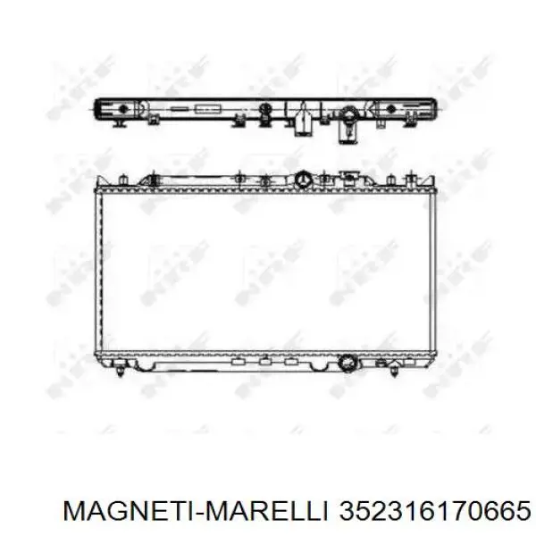 Купити 352316170665 Magneti Marelli Насос охолоджуючої рідини