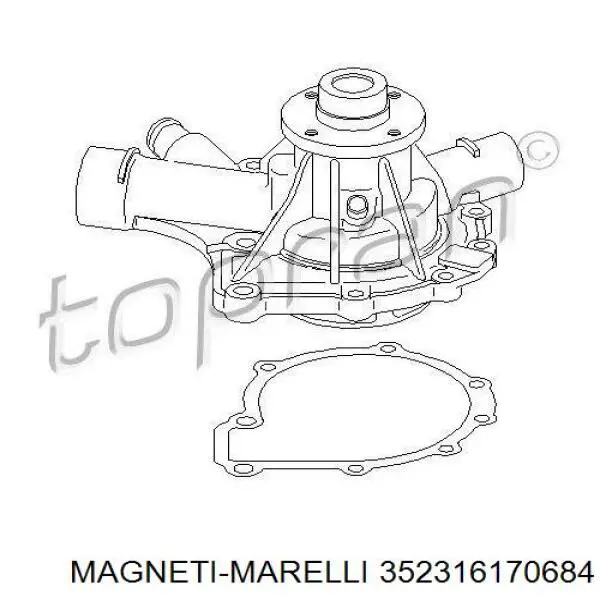 Купити 352316170684 Magneti Marelli Насос охолоджуючої рідини
