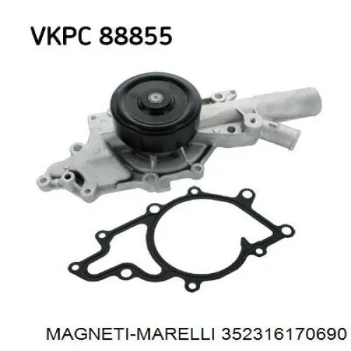 Помпа охолодження Magneti Marelli 352316170690 ціна, від 55.46 USD