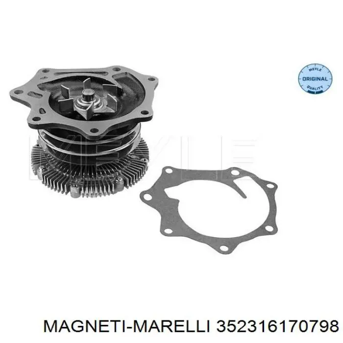 Помпа охолодження Magneti Marelli 352316170798 ціна, від 73.65 USD