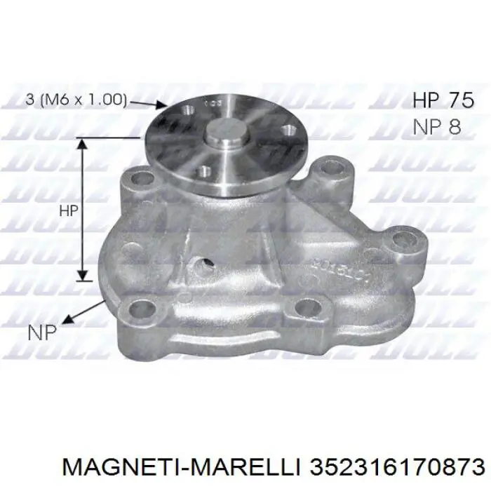 Помпа 352316170873 Magneti Marelli