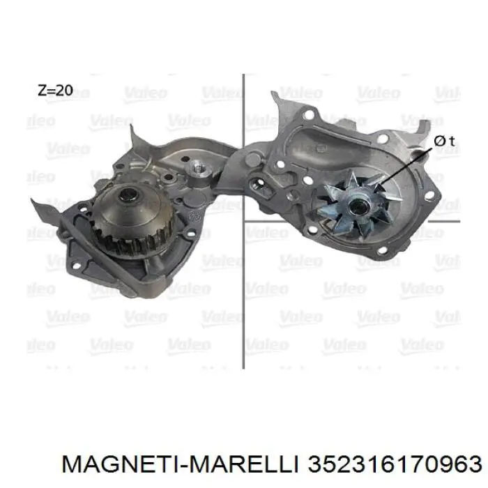 Помпа 352316170963 Magneti Marelli